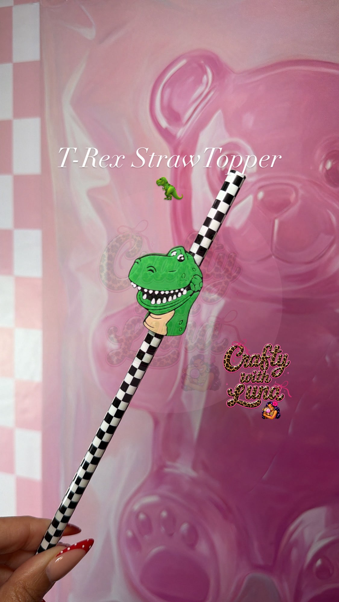 T-Rex StrawTopper 🦖