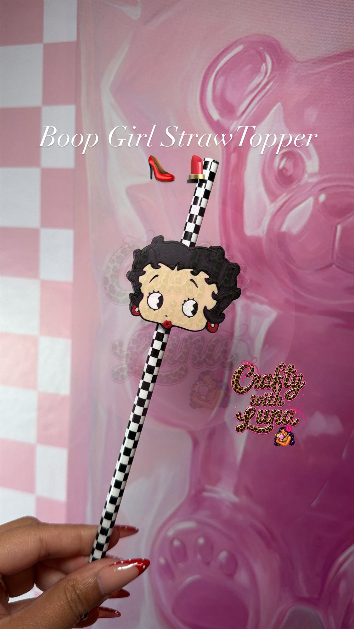 Boop Girl StrawTopper π π