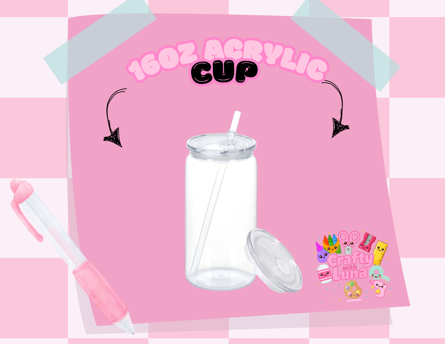 16oz Regular Acrylic Cup