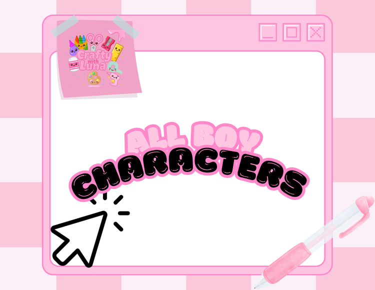 All Boy Character Designs
