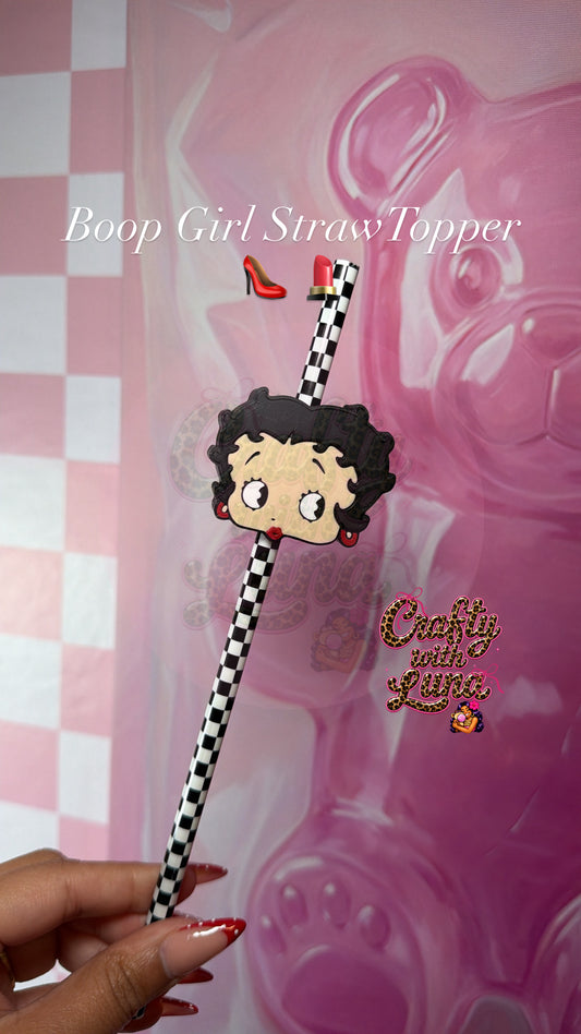 Boop Girl StrawTopper 👠 💄