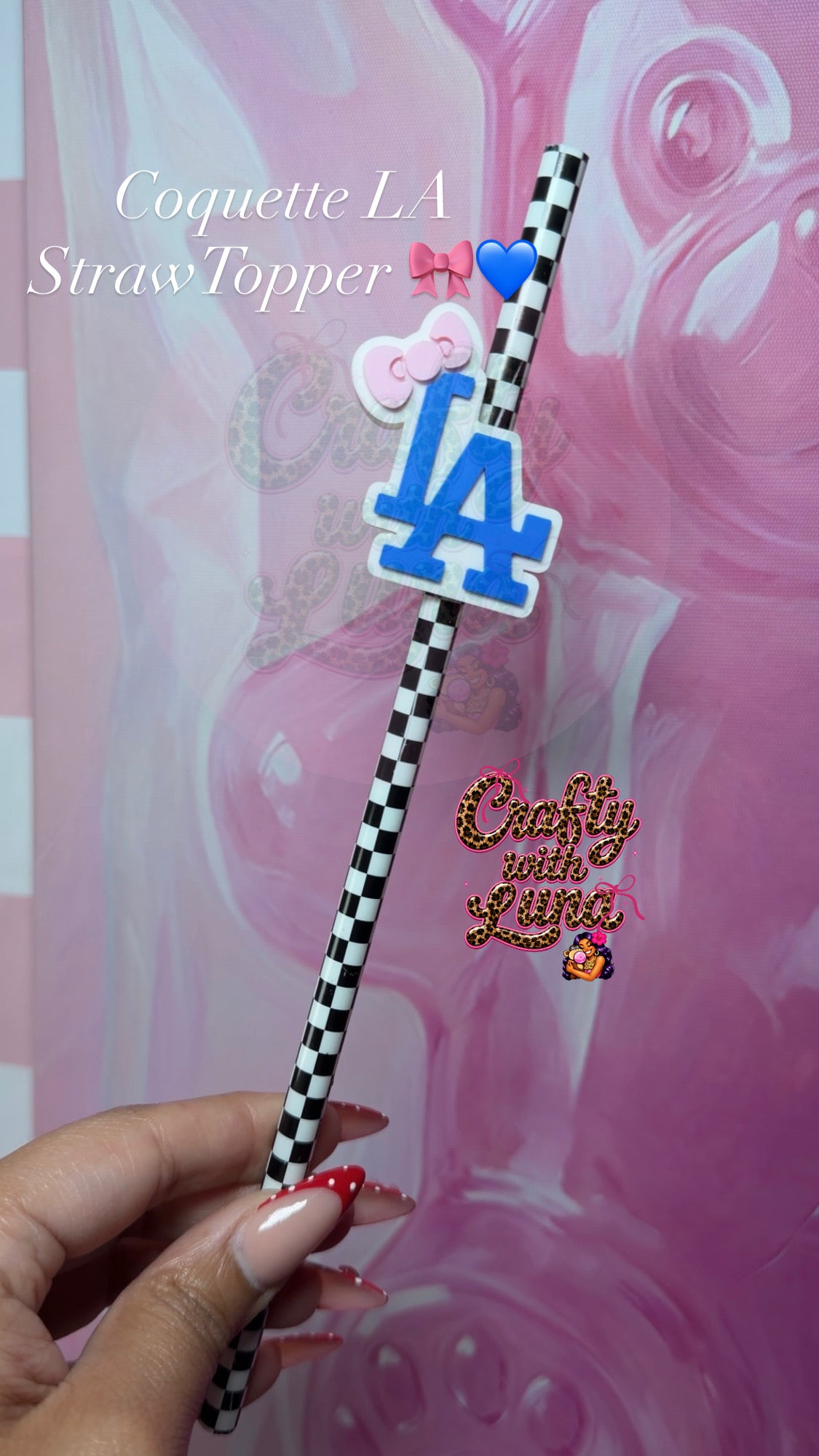 Coquette LA 💙🎀StrawTopper