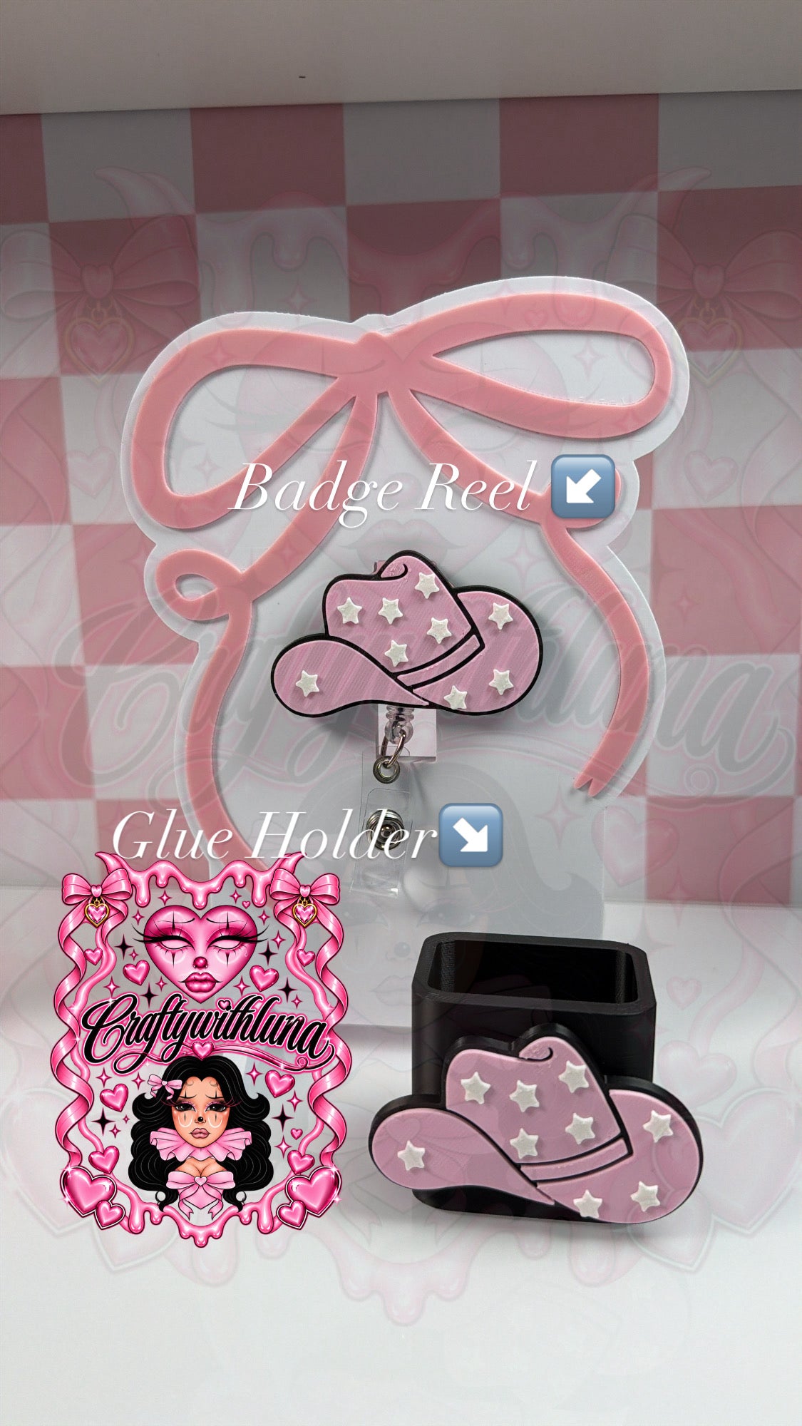 Christmas Bow Badge Reel