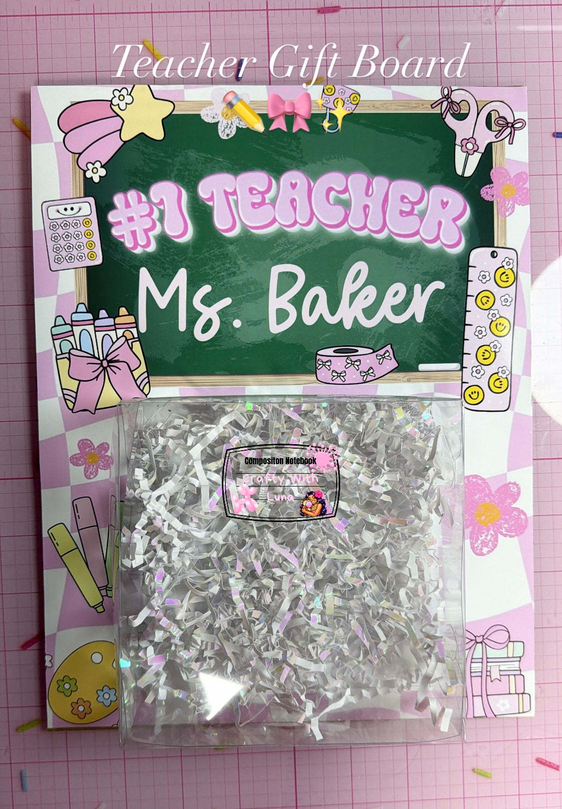 Teacher Gift Board EMPTY ✏️🎀✨