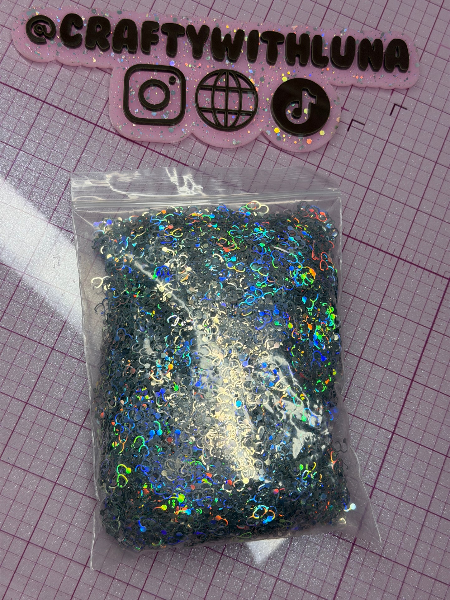 Silver Stethoscope Glitter 1.8oz