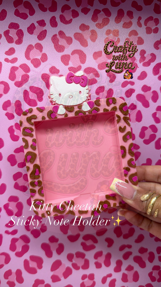 Kitty Sticky Note Holder