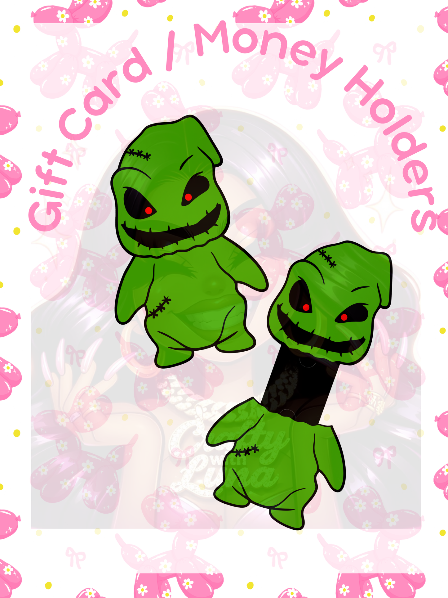 Green Monster Gift Card/ Money Holder 👻