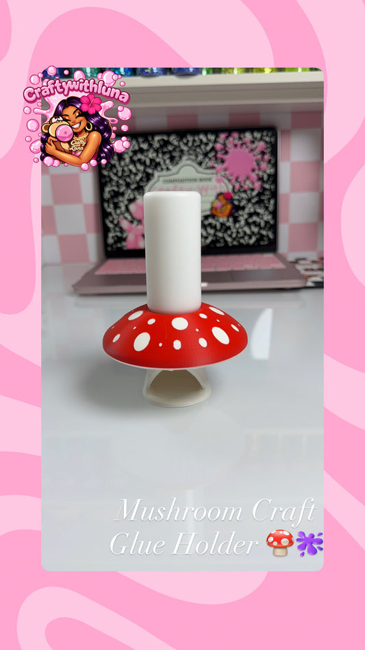 Mushroom Craft Glue Holder 🍄🫟