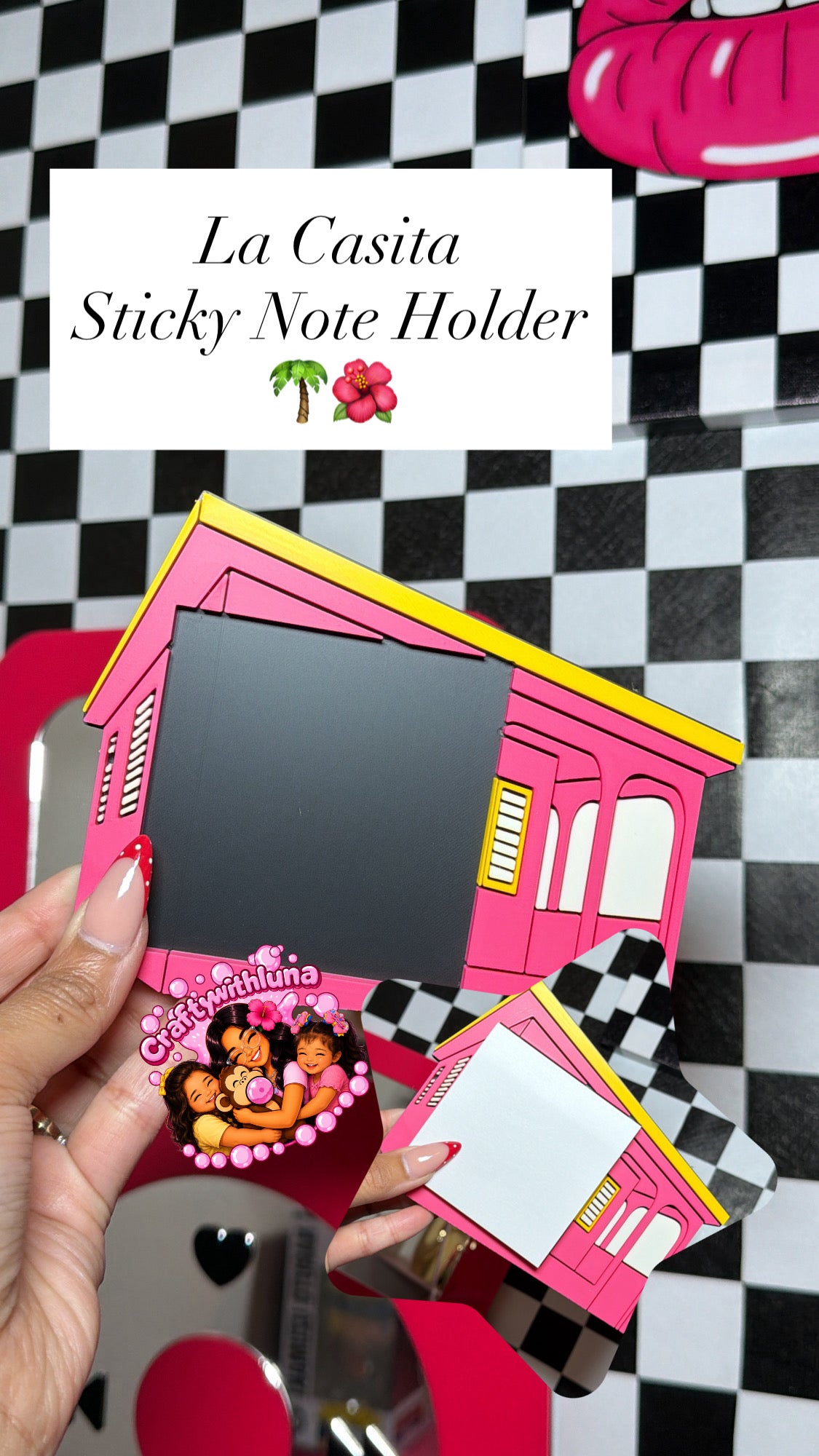 La Casita Sticky Note Holder 🌺🌴