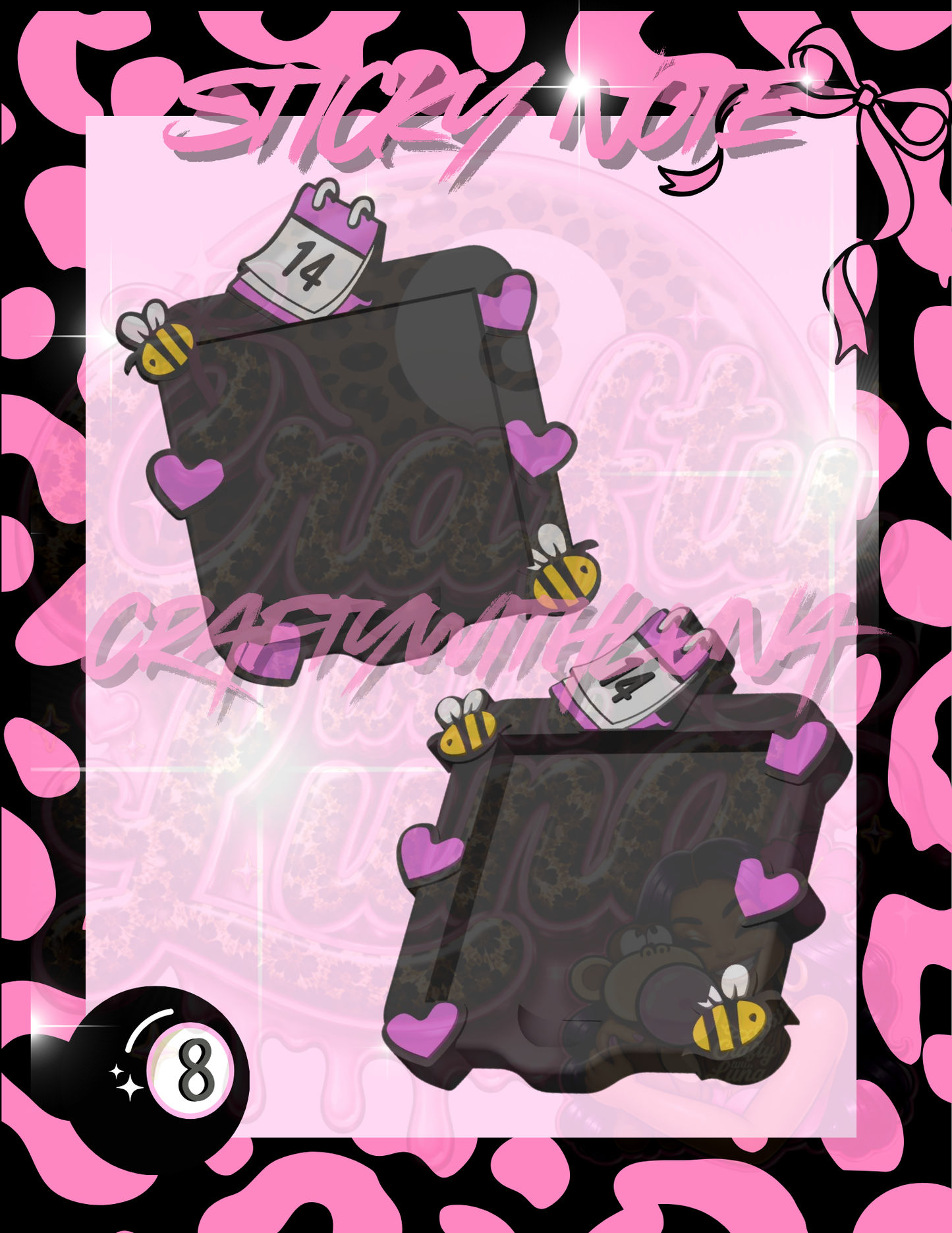 February 14th Sticky Note Holder