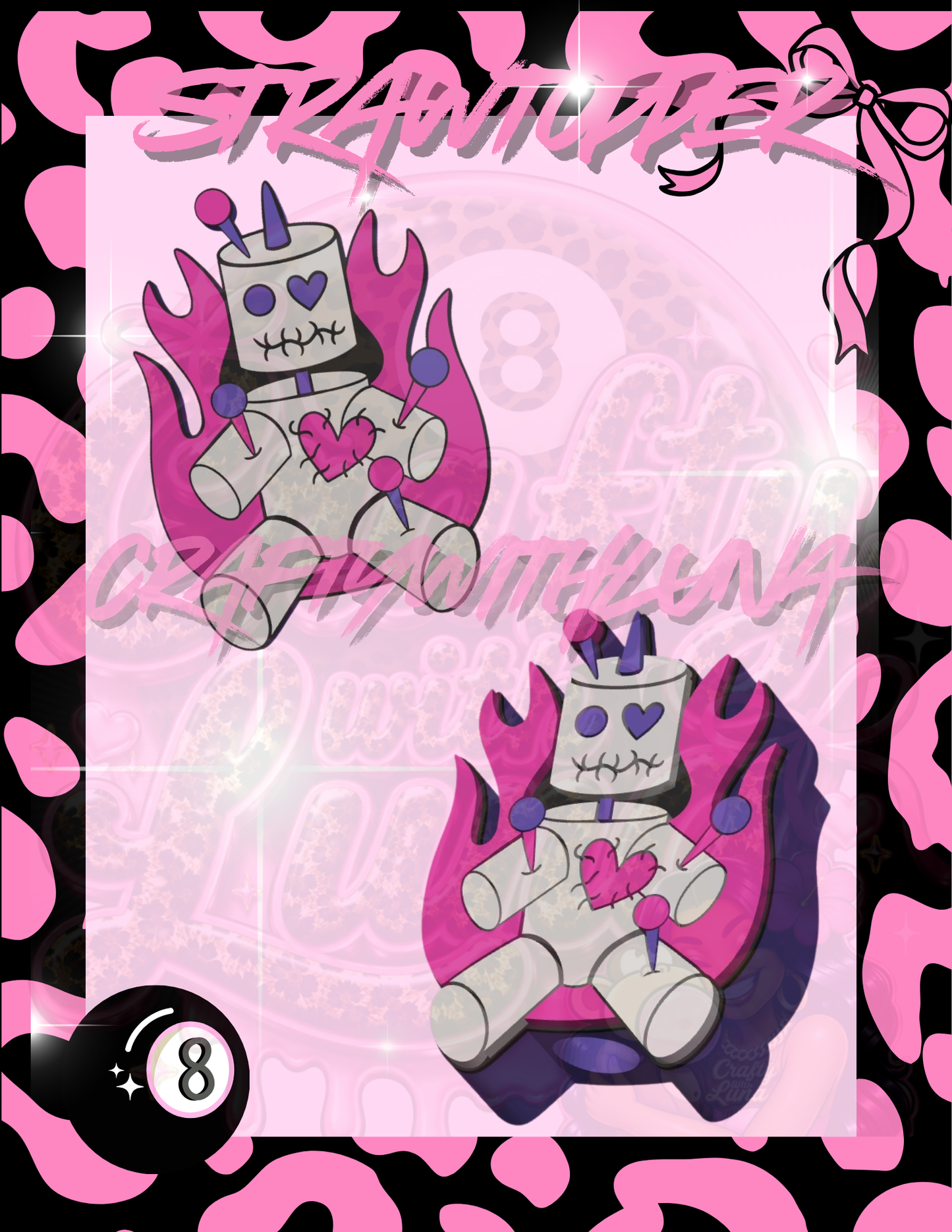 Voodoo Doll Strawtopper