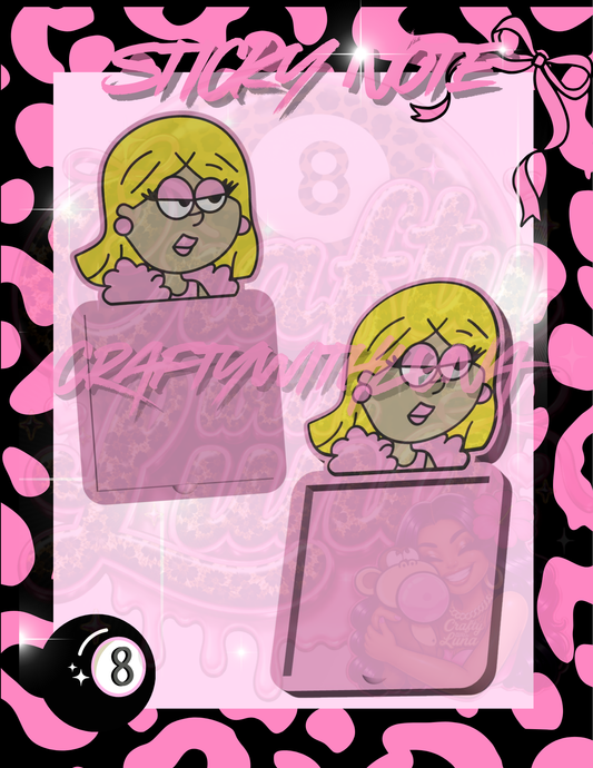 Lizzie Glam Sticky Note Holder