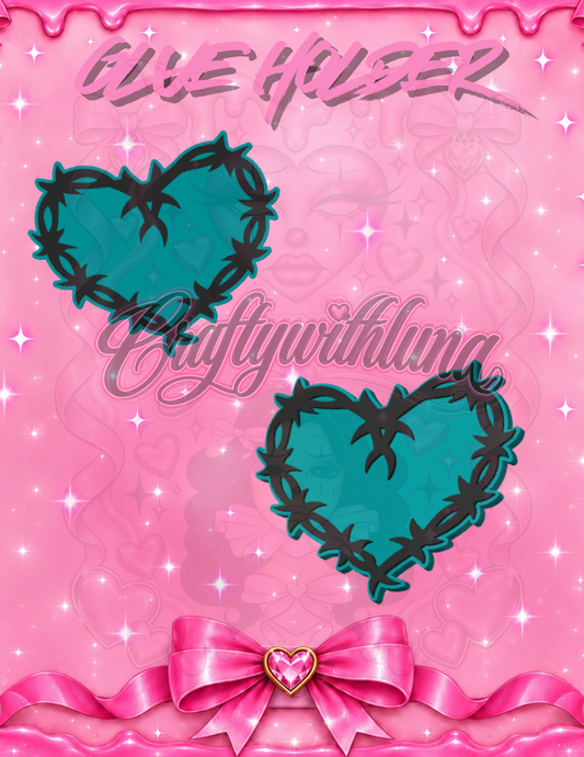 Hearts with thorns Glue Holder