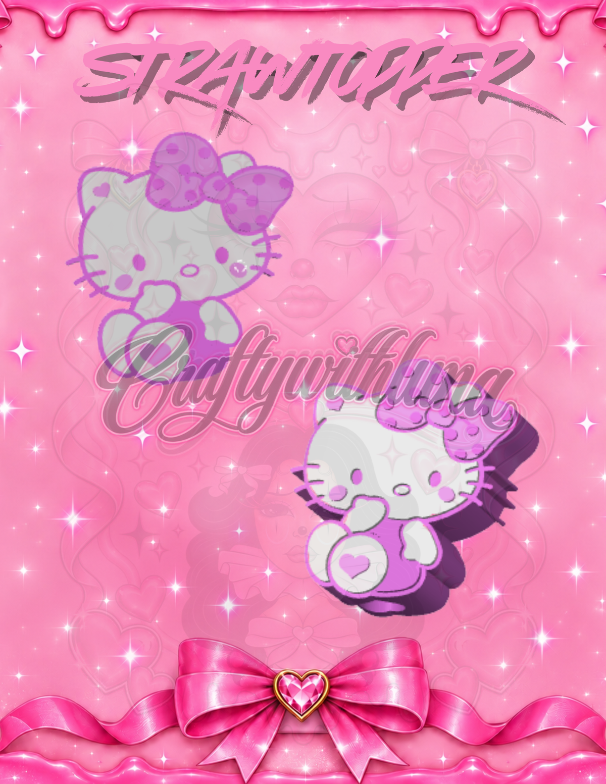 Coquette Hello KittyStrawtopper