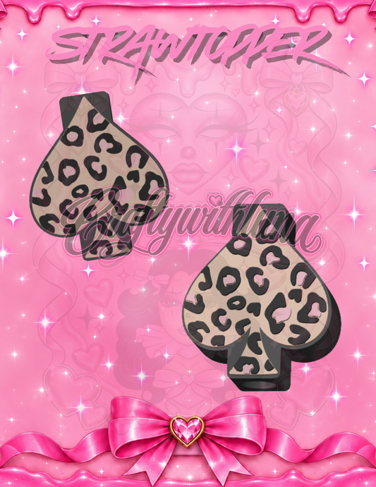 Spade Cheetah Strawtopper