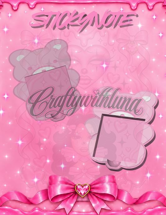 teddy bear m Sticky Note Holder