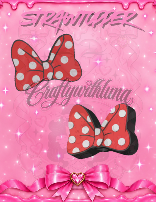 Mouse bow Strawtopper