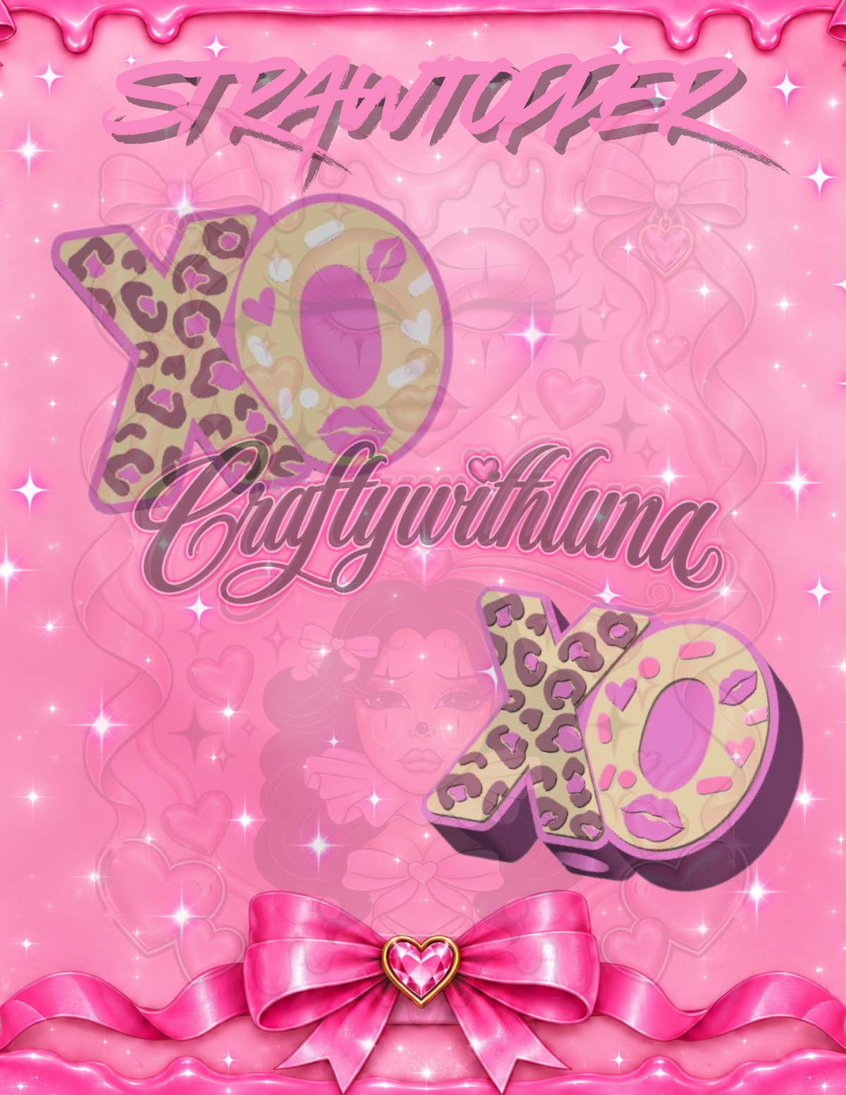 xo kisses Strawtopper