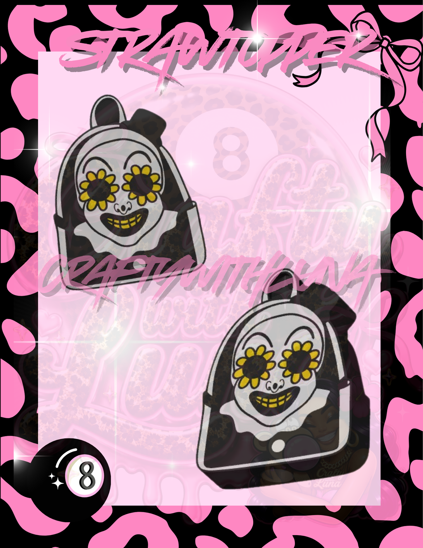 Scary Backpack Strawtopper
