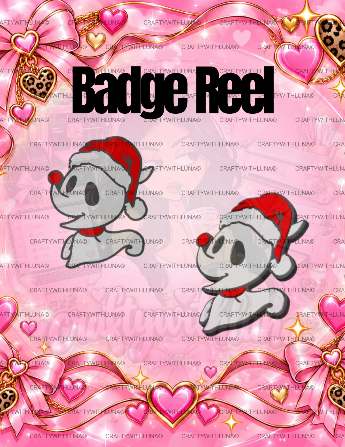 ZERO JACK GHOST DOG Badge Reel