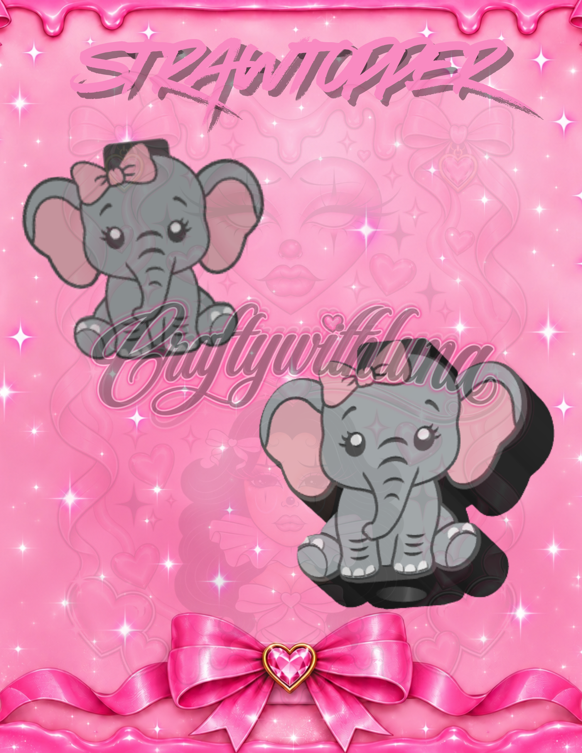 Female elephant Strawtopper