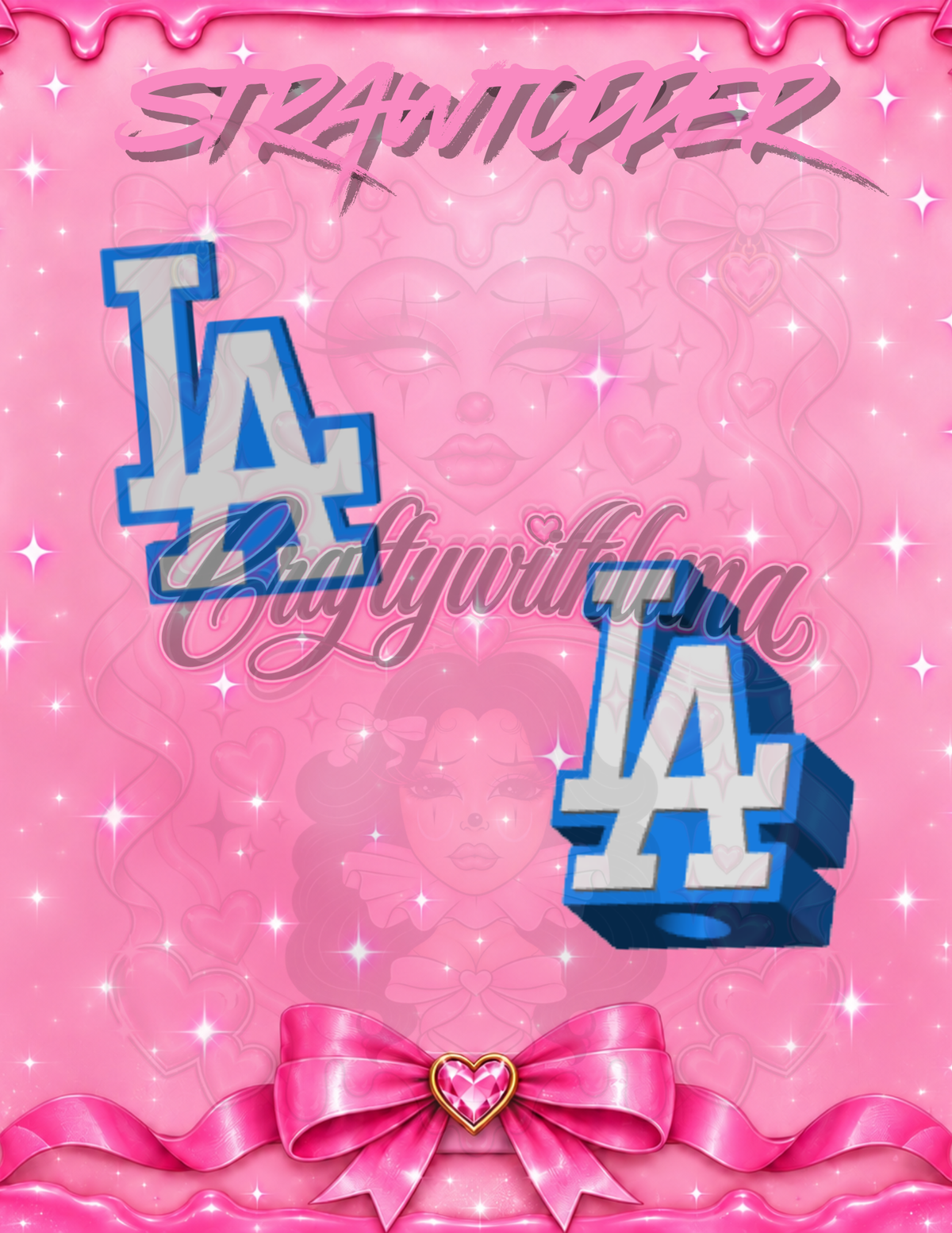 Los Angeles Doggers-baseball Strawtopper