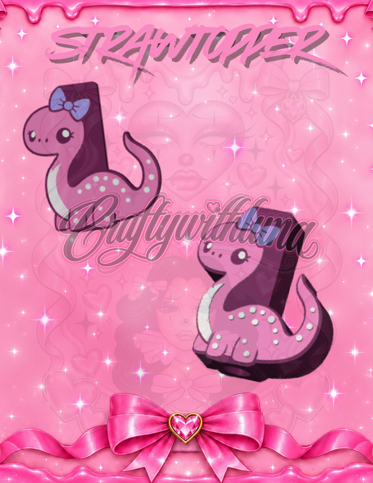 Female dinosaur Strawtopper