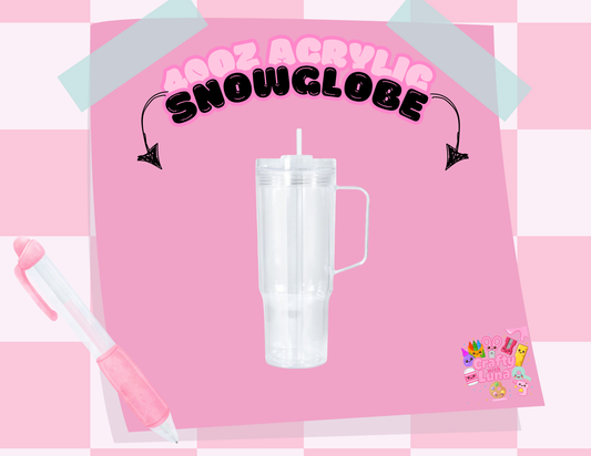 40 oz Snowglobe Tumbler