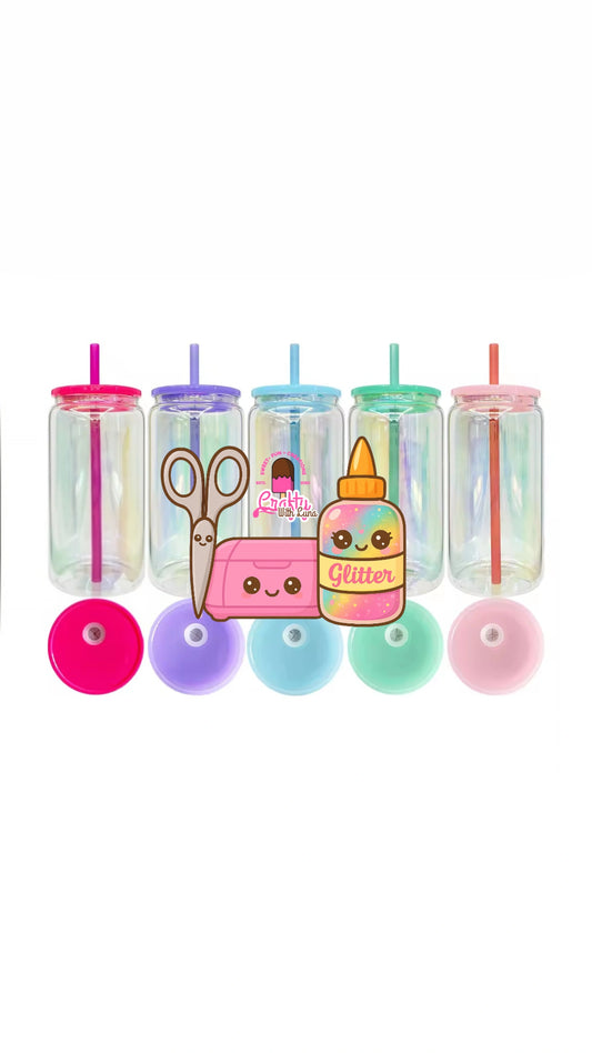 Bubble 16Oz Glass Cup