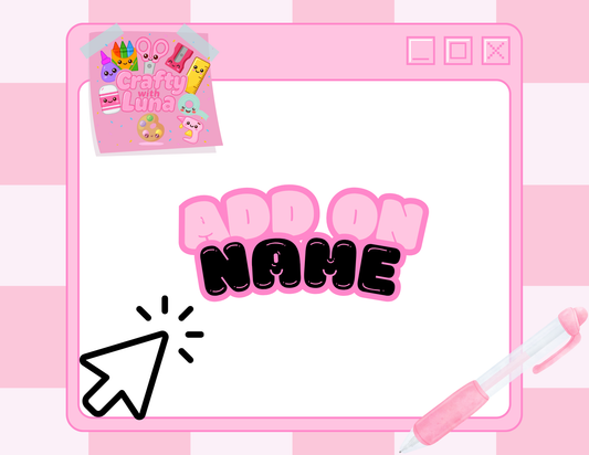 Add On Names To Cups