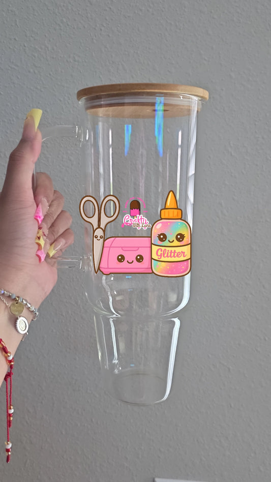 40 oz glass tumbler