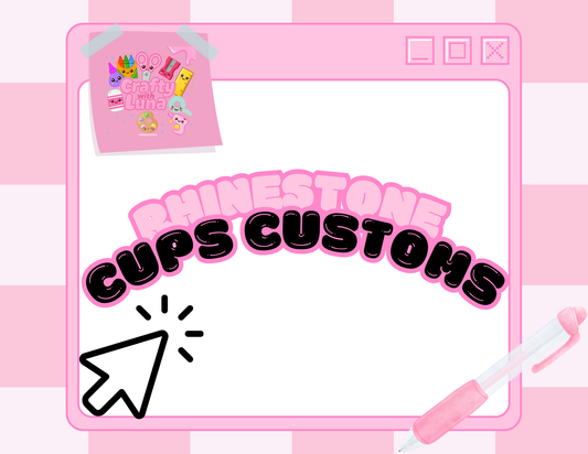 Rhinestone drip cup 24oz